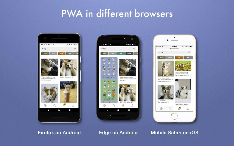 PWA on Different Browser 